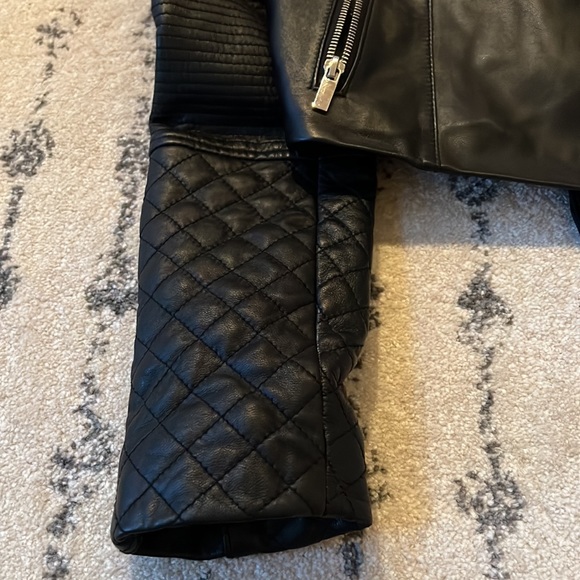 NWOT Cusp Black Leather Jacket Size XS! - Picture 7 of 9